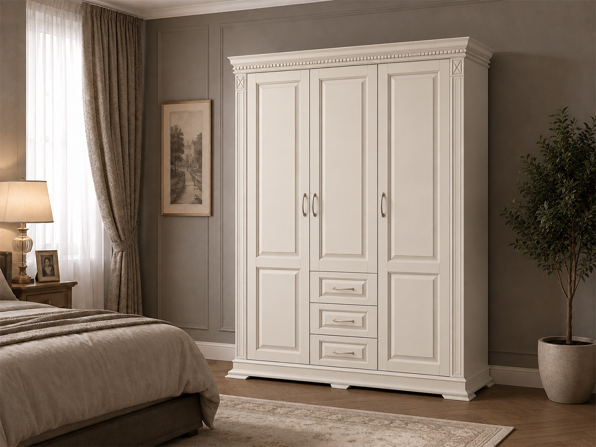 Шкаф трехстворчатый Верди с ящиками Ш-3